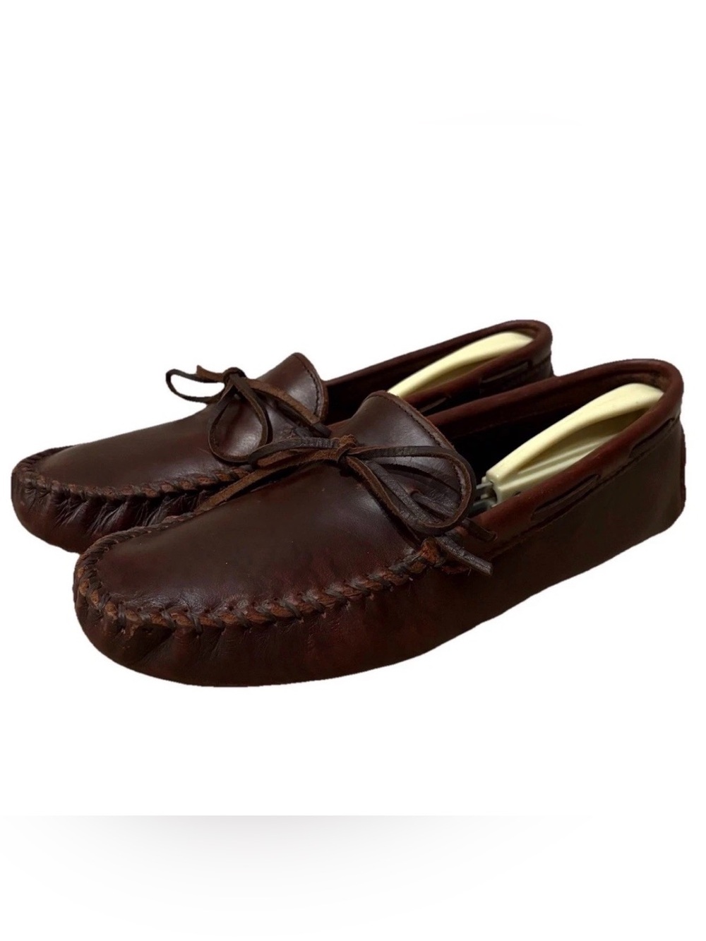 Brown Leather Minnetonka Driving Loafers Men’s Sz 11